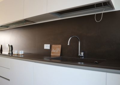 lastra effetto corten per top cucina