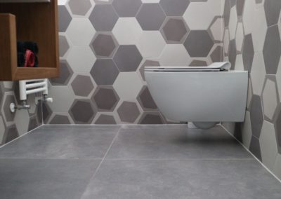 piastrelle per bagno moderno grigio